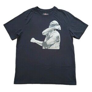 Jordan MJ Buzzer Beater Size Large Mens Black Game Winning T-Shirt Nike Bulls